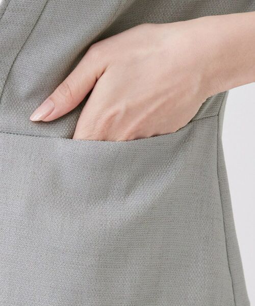COUP DE CHANCE / クードシャンス ノーカラージャケット | 【手洗い可／日本製／裏地無し／UV／清涼感／セットアップ可】麻調合繊カラーレスジャケット | 詳細25