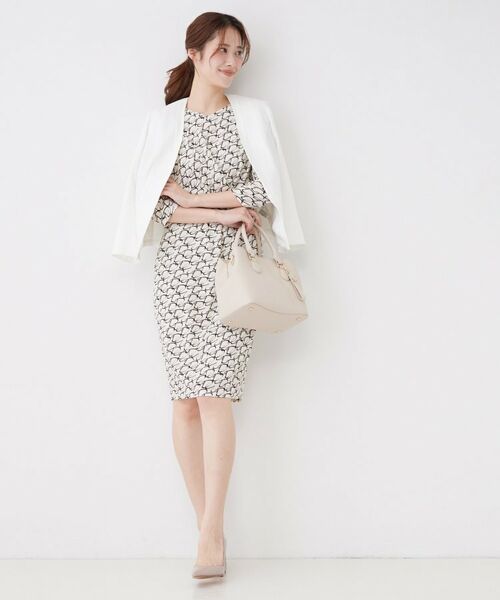 COUP DE CHANCE / クードシャンス ノーカラージャケット | 【手洗い可／日本製／裏地無し／UV／清涼感／セットアップ可】麻調合繊カラーレスジャケット | 詳細3