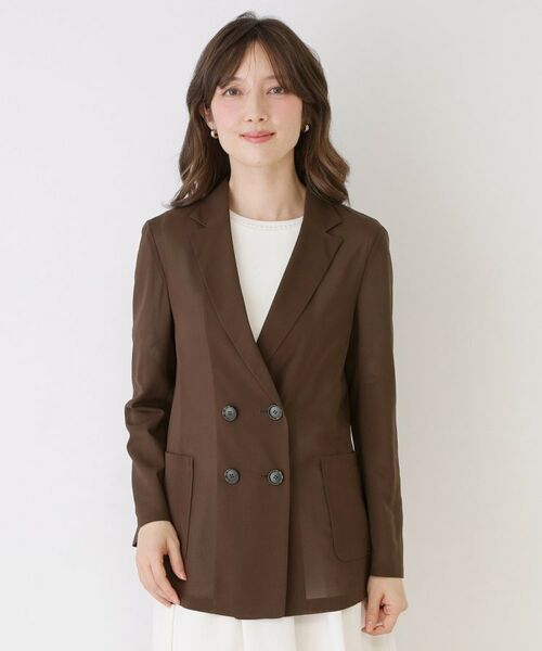 COUP DE CHANCE / クードシャンス テーラードジャケット | 【手洗い可／日本製／裏無し】シアージャケット | 詳細13