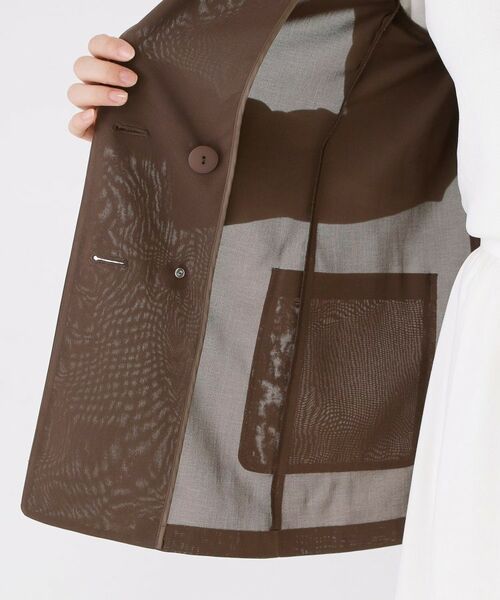 COUP DE CHANCE / クードシャンス テーラードジャケット | 【手洗い可／日本製／裏無し】シアージャケット | 詳細19