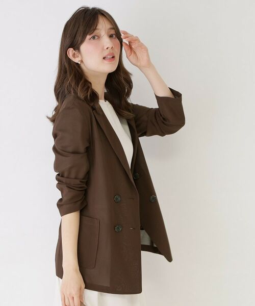 COUP DE CHANCE / クードシャンス テーラードジャケット | 【手洗い可／日本製／裏無し】シアージャケット | 詳細6