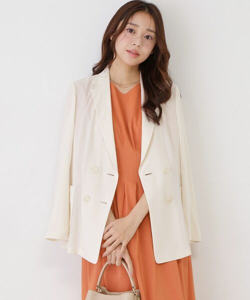 COUP DE CHANCE / クードシャンス テーラードジャケット | 【手洗い可／日本製／裏無し】シアージャケット | 詳細9