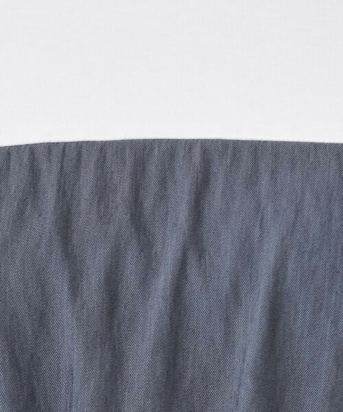 COUP DE CHANCE / クードシャンス ロング・マキシ丈ワンピース | 【手洗い可／裏地なし／ウエストゴム】異素材ドッキングワンピース | 詳細4