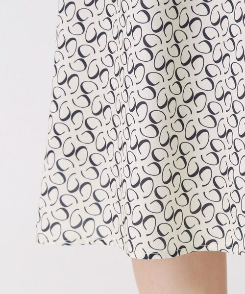 COUP DE CHANCE / クードシャンス ミニ丈・ひざ丈ワンピース | 【手洗い可】ニット×幾何柄プリントドッキングワンピース | 詳細15