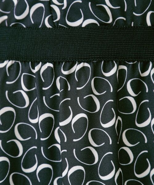 COUP DE CHANCE / クードシャンス ミニ丈・ひざ丈ワンピース | 【手洗い可】ニット×幾何柄プリントドッキングワンピース | 詳細8