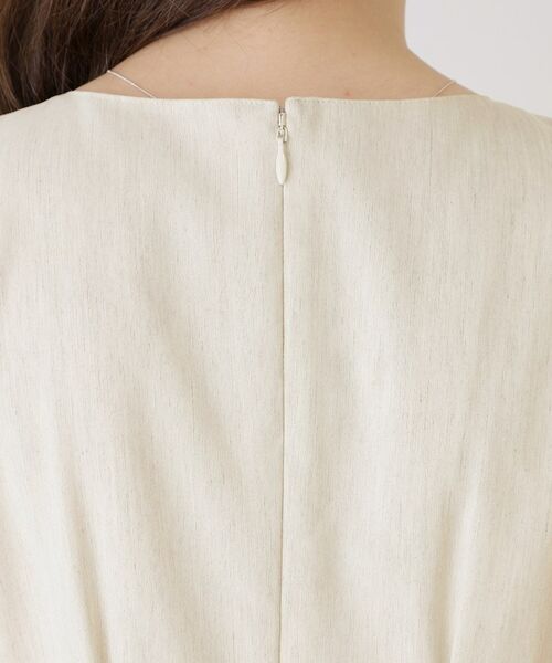 COUP DE CHANCE / クードシャンス ロング・マキシ丈ワンピース | 【手洗い可／日本製】麻混タック入りフレアワンピース | 詳細17