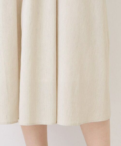 COUP DE CHANCE / クードシャンス ロング・マキシ丈ワンピース | 【手洗い可／日本製】麻混タック入りフレアワンピース | 詳細19