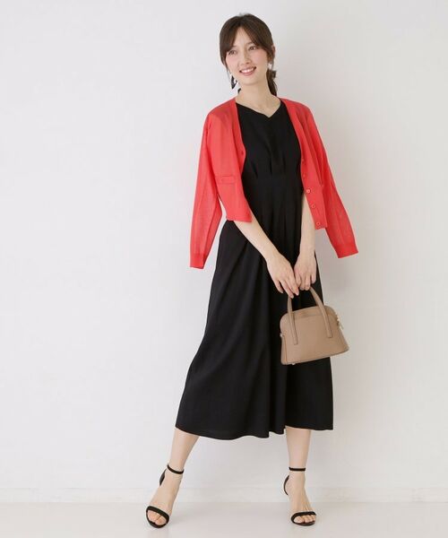 COUP DE CHANCE / クードシャンス ロング・マキシ丈ワンピース | 【手洗い可／日本製】麻混タック入りフレアワンピース | 詳細3