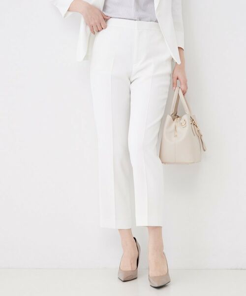 COUP DE CHANCE / クードシャンス パンツ | 【手洗い可／日本製／セットアップ可】麻調合繊テーパードパンツ | 詳細1