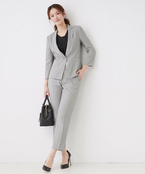 COUP DE CHANCE / クードシャンス パンツ | 【手洗い可／日本製／セットアップ可】麻調合繊テーパードパンツ | 詳細7