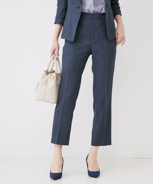 COUP DE CHANCE / クードシャンス パンツ | 【手洗い可／日本製／セットアップ可】麻調合繊テーパードパンツ | 詳細9