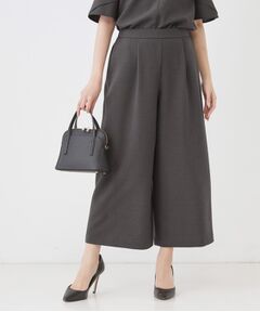 COUP DE CHANCE / クードシャンス ショート・ハーフ・半端丈パンツ | 【手洗い可／日本製／裏無し／ウエストゴム／セットアップ可／清涼感】ワイドパンツ