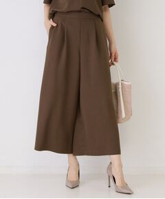 COUP DE CHANCE / クードシャンス ショート・ハーフ・半端丈パンツ | 【手洗い可／日本製／裏無し／ウエストゴム／セットアップ可／清涼感】ワイドパンツ