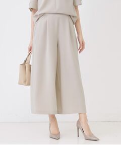 COUP DE CHANCE / クードシャンス ショート・ハーフ・半端丈パンツ | 【手洗い可／日本製／裏無し／ウエストゴム／セットアップ可／清涼感】ワイドパンツ