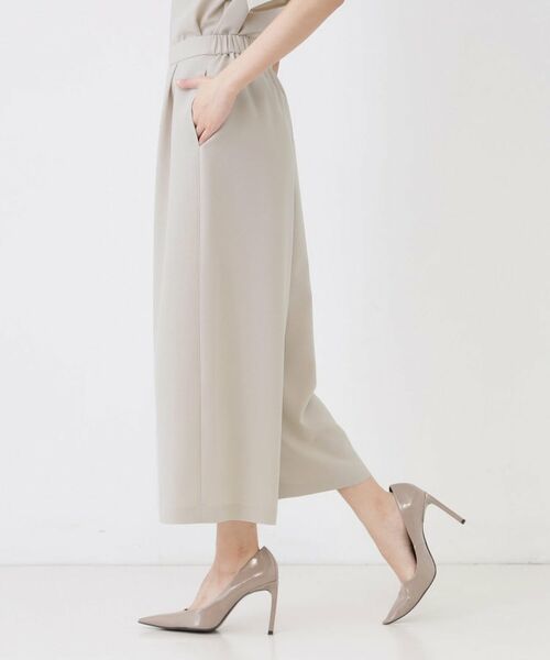 COUP DE CHANCE / クードシャンス ショート・ハーフ・半端丈パンツ | 【手洗い可／日本製／裏無し／ウエストゴム／セットアップ可／清涼感】ワイドパンツ | 詳細14