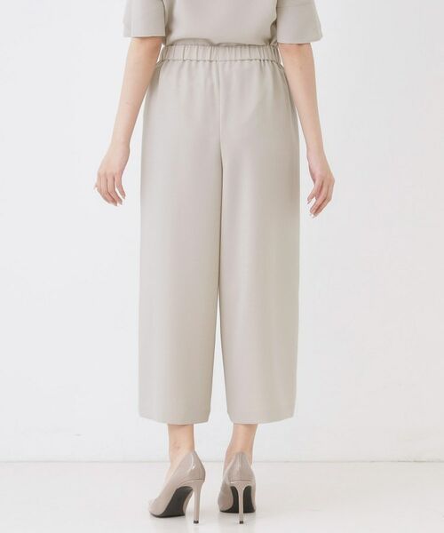 COUP DE CHANCE / クードシャンス ショート・ハーフ・半端丈パンツ | 【手洗い可／日本製／裏無し／ウエストゴム／セットアップ可／清涼感】ワイドパンツ | 詳細15