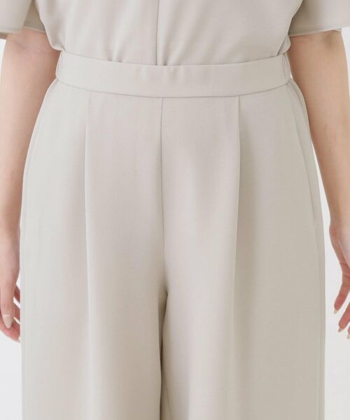 COUP DE CHANCE / クードシャンス ショート・ハーフ・半端丈パンツ | 【手洗い可／日本製／裏無し／ウエストゴム／セットアップ可／清涼感】ワイドパンツ | 詳細16