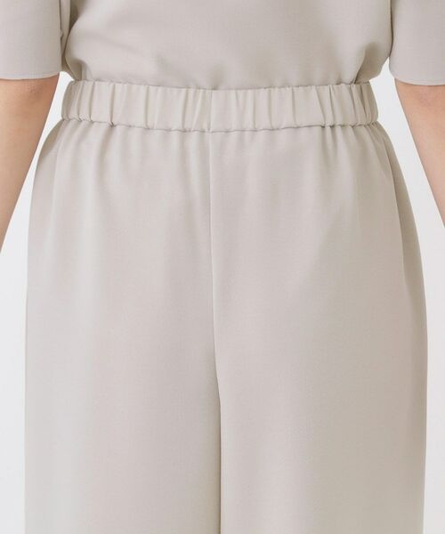 COUP DE CHANCE / クードシャンス ショート・ハーフ・半端丈パンツ | 【手洗い可／日本製／裏無し／ウエストゴム／セットアップ可／清涼感】ワイドパンツ | 詳細17