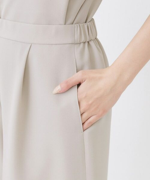 COUP DE CHANCE / クードシャンス ショート・ハーフ・半端丈パンツ | 【手洗い可／日本製／裏無し／ウエストゴム／セットアップ可／清涼感】ワイドパンツ | 詳細18