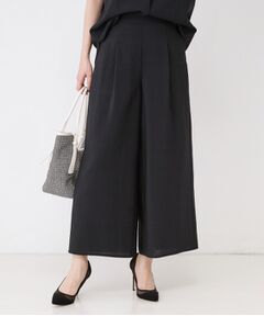 COUP DE CHANCE / クードシャンス パンツ | 【手洗い可／ウエストゴム／セットアップ可】麻調ワイドパンツ