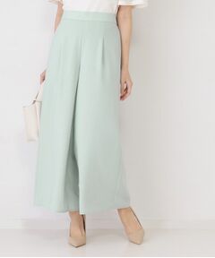 COUP DE CHANCE / クードシャンス パンツ | 【手洗い可／ウエストゴム／セットアップ可】麻調ワイドパンツ