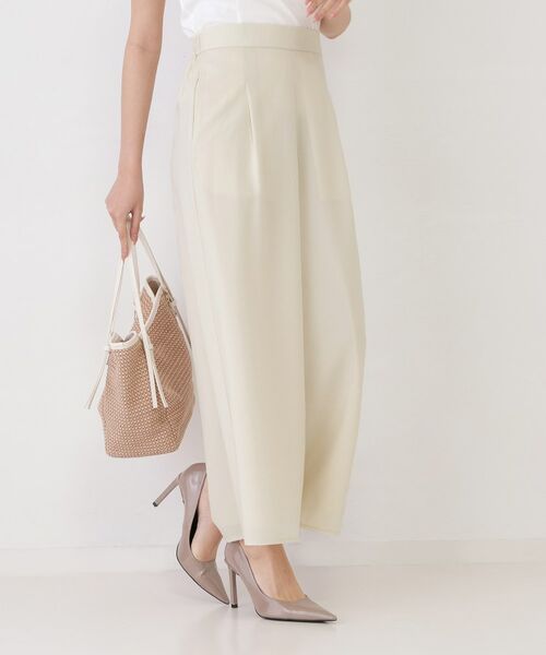 COUP DE CHANCE / クードシャンス パンツ | 【手洗い可／ウエストゴム／セットアップ可】麻調ワイドパンツ | 詳細5