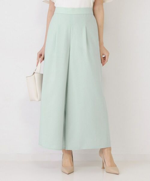 COUP DE CHANCE / クードシャンス パンツ | 【手洗い可／ウエストゴム／セットアップ可】麻調ワイドパンツ | 詳細9