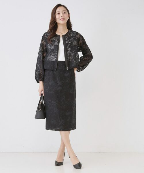 COUP DE CHANCE / クードシャンス スカート | 【手洗い可／日本製／セットアップ可】オパール加工タイトスカート | 詳細2