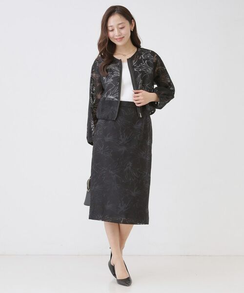 COUP DE CHANCE / クードシャンス スカート | 【手洗い可／日本製／セットアップ可】オパール加工タイトスカート | 詳細3