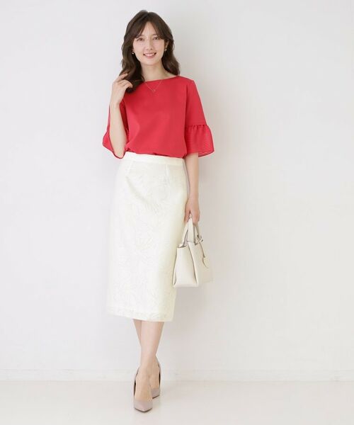 COUP DE CHANCE / クードシャンス スカート | 【手洗い可／日本製／セットアップ可】オパール加工タイトスカート | 詳細5