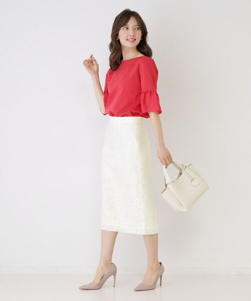 COUP DE CHANCE / クードシャンス スカート | 【手洗い可／日本製／セットアップ可】オパール加工タイトスカート | 詳細6