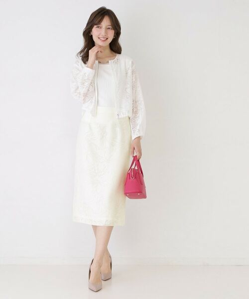 COUP DE CHANCE / クードシャンス スカート | 【手洗い可／日本製／セットアップ可】オパール加工タイトスカート | 詳細7