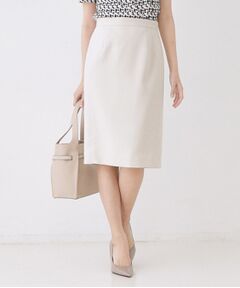 COUP DE CHANCE / クードシャンス ミニ・ひざ丈スカート | 【手洗い可／日本製／セットアップ可】麻調合繊タイトスカート