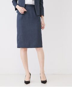 COUP DE CHANCE / クードシャンス ミニ・ひざ丈スカート | 【手洗い可／日本製／セットアップ可】麻調合繊タイトスカート