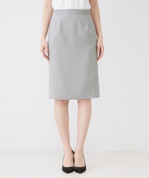 COUP DE CHANCE / クードシャンス ミニ・ひざ丈スカート | 【手洗い可／日本製／セットアップ可】麻調合繊タイトスカート | 詳細13