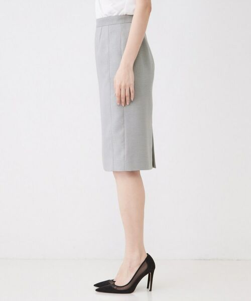 COUP DE CHANCE / クードシャンス ミニ・ひざ丈スカート | 【手洗い可／日本製／セットアップ可】麻調合繊タイトスカート | 詳細14