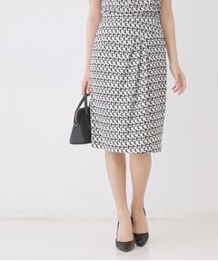 COUP DE CHANCE / クードシャンス スカート | 【手洗い可／日本製／セットアップ可】幾何柄タイトスカート