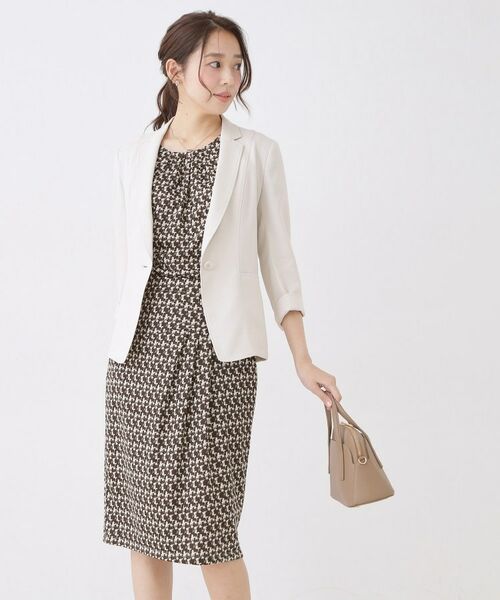 COUP DE CHANCE / クードシャンス スカート | 【手洗い可／日本製／セットアップ可】幾何柄タイトスカート | 詳細10