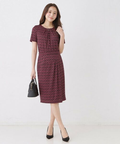 COUP DE CHANCE / クードシャンス スカート | 【手洗い可／日本製／セットアップ可】幾何柄タイトスカート | 詳細15