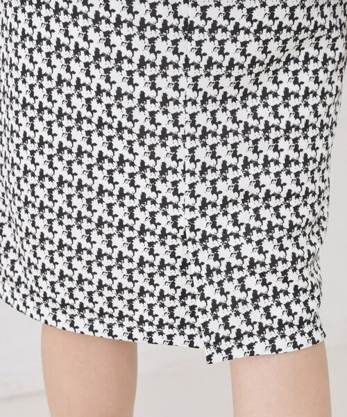 COUP DE CHANCE / クードシャンス スカート | 【手洗い可／日本製／セットアップ可】幾何柄タイトスカート | 詳細7
