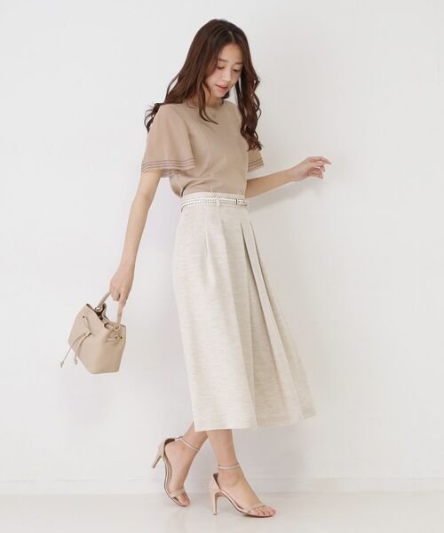 COUP DE CHANCE / クードシャンス スカート | 【手洗い可／日本製】タックフレアスカート | 詳細11