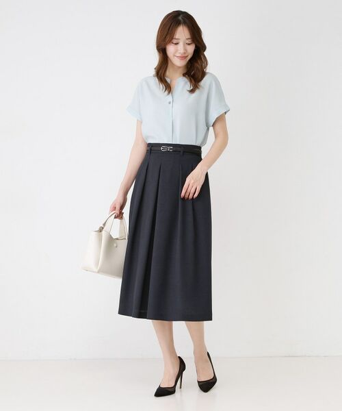 COUP DE CHANCE / クードシャンス スカート | 【手洗い可／日本製】タックフレアスカート | 詳細3