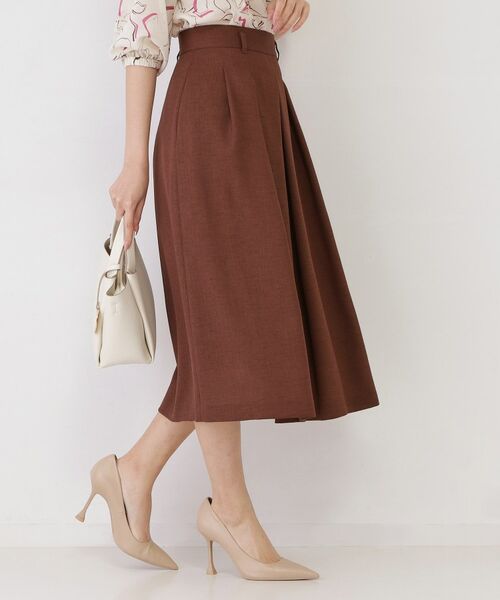 COUP DE CHANCE / クードシャンス スカート | 【手洗い可／日本製】タックフレアスカート | 詳細5