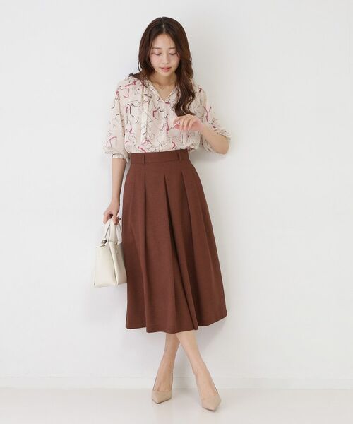 COUP DE CHANCE / クードシャンス スカート | 【手洗い可／日本製】タックフレアスカート | 詳細6