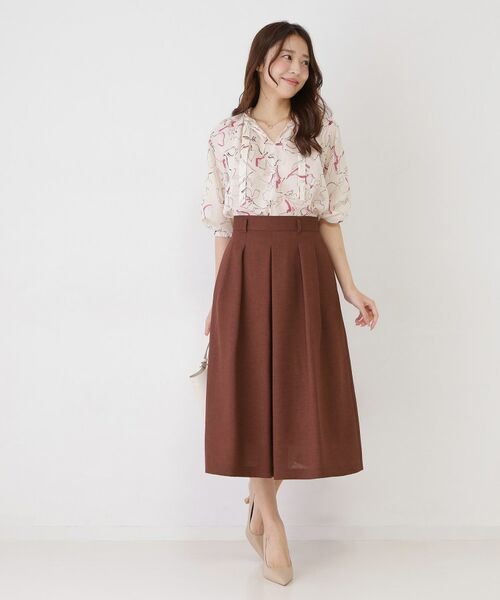 COUP DE CHANCE / クードシャンス スカート | 【手洗い可／日本製】タックフレアスカート | 詳細7