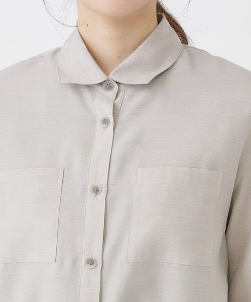 COUP DE CHANCE / クードシャンス シャツ・ブラウス | 【手洗い可】クロップドシャツ | 詳細16