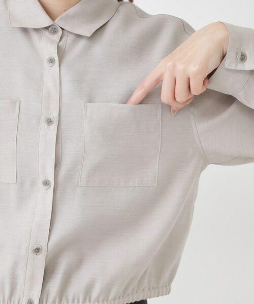 COUP DE CHANCE / クードシャンス シャツ・ブラウス | 【手洗い可】クロップドシャツ | 詳細18