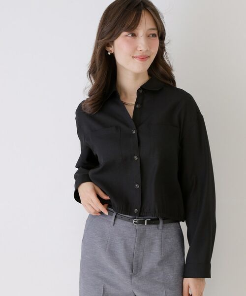 COUP DE CHANCE / クードシャンス シャツ・ブラウス | 【手洗い可】クロップドシャツ | 詳細9