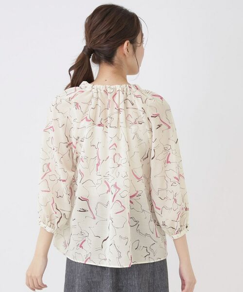 COUP DE CHANCE / クードシャンス シャツ・ブラウス | 【手洗い可】シアーローン花柄ブラウス | 詳細14