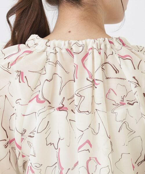 COUP DE CHANCE / クードシャンス シャツ・ブラウス | 【手洗い可】シアーローン花柄ブラウス | 詳細16